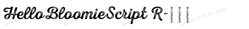 HelloBloomieScript R字体转换